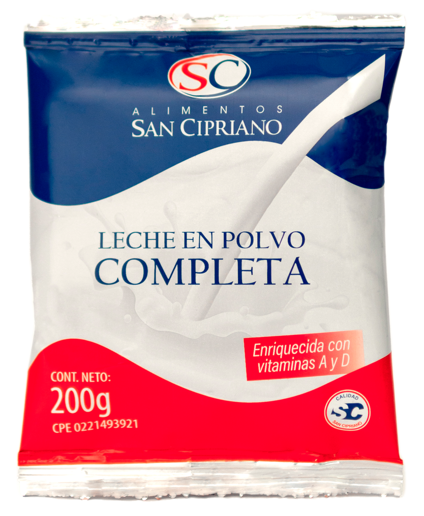 LECHE EN POLVO COMPLETA SAN CIPRIANO (24X200GR)