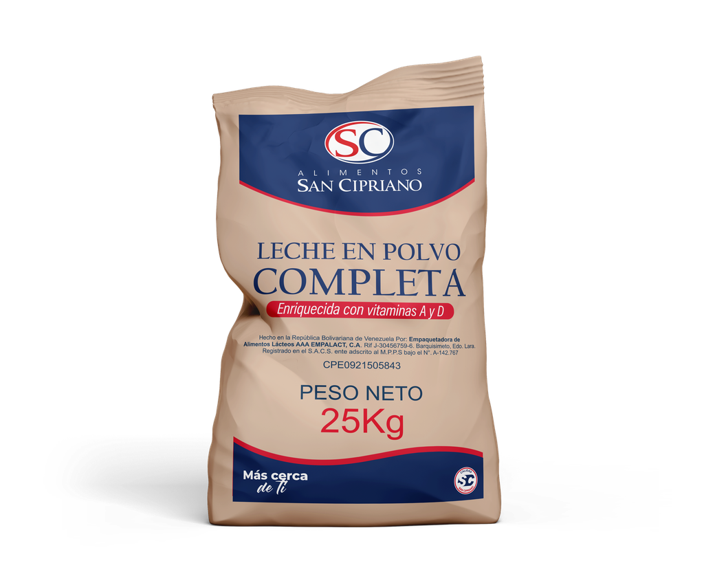 LECHE EN POLVO COMPLETA SAN CIPRIANO (1 X 25KG)