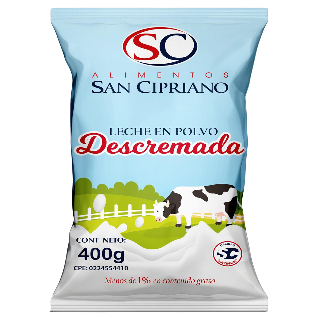 LECHE EN POLVO DESCREMADA SAN CIPRIANO (24X400GR)