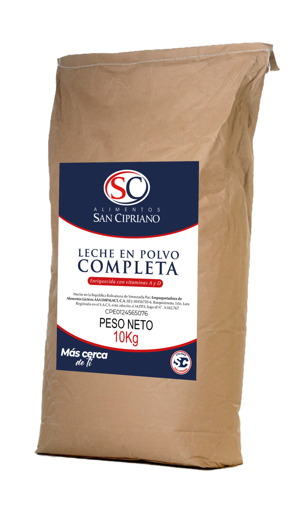 LECHE EN POLVO COMPLETA SAN CIPRIANO (1 X 10 KG)